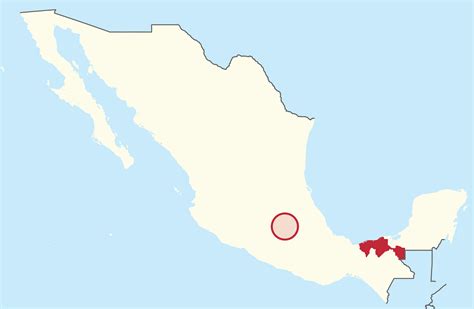 Tabasco Mexico Map