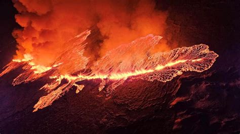 In pictures: Volcano erupts south of Iceland capital Reykjavik