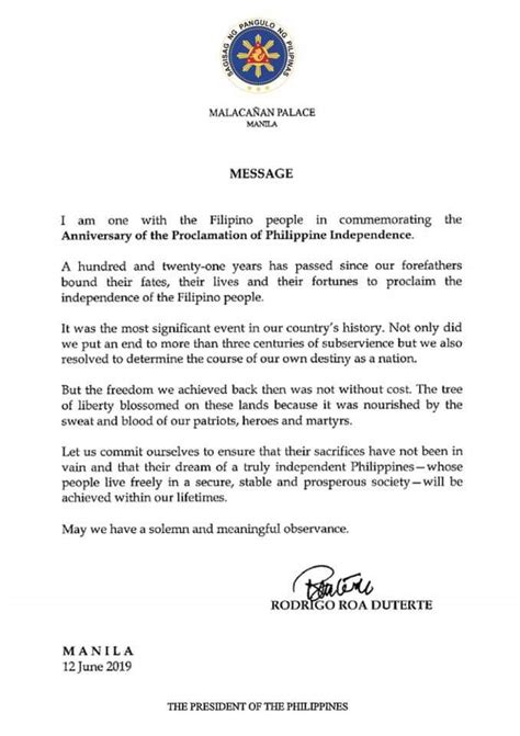 121st Anniversary of the Proclamation of Philippine Independence 12 ...