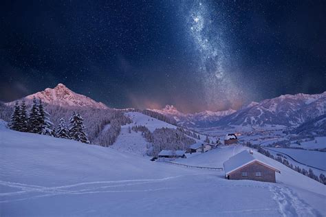 Night Snow Wallpapers - Top Free Night Snow Backgrounds - WallpaperAccess