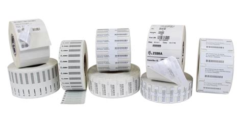 Zebra PolyPro 3000T 0.94" x 0.55" General Purpose TT RFID Labels 10036487 (White, 1 Roll) (10036487)