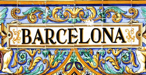 Barcelona_Schriftzug_Mosaik | Moving to barcelona, Hotel arts barcelona ...