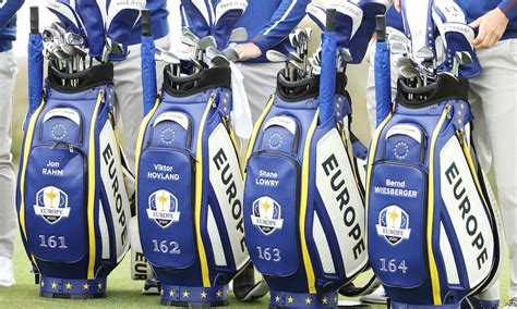 Ryder Cup: The reason for the numbers on the European bags