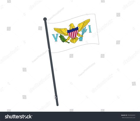 Us Virgin Islands Flag National Flag Stock Vector (Royalty Free ...