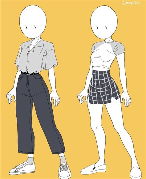 aesthetic oufits in draw by chesiart | Clothing sketches, Clothes ...