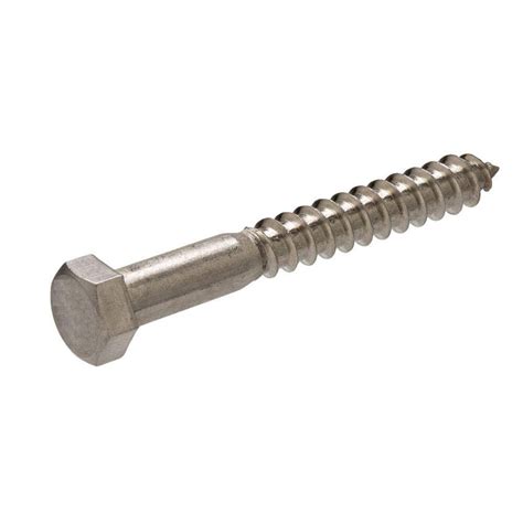 Lag Screw 5/16 x 3" Stainless Steel Pack of 10 - Walmart.com