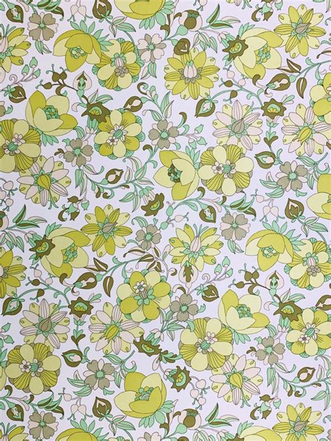 Vintage Wallpapers - Online Shop | Vintage Green Floral Wallpaper