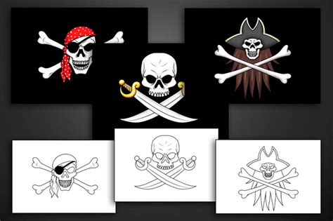 Printable Pirate Flag Template | Just Family Fun