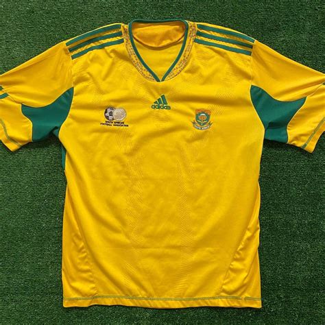 Adidas South Africa Soccer Jersey Size: M Chest:... - Depop