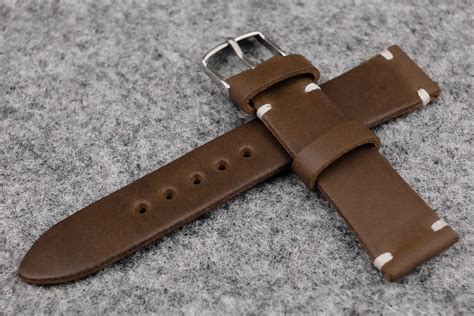 Horween Chromexcel Natural Unlined Side Stitch Leather Watch Strap – THE HOUSE OF STRAPS