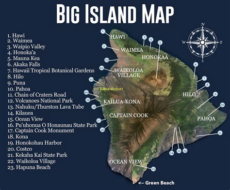 Papakolea Beach Map