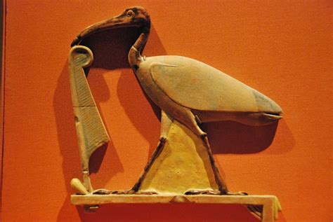 Hieroglyphic Sign for the Name of Thoth, from an Inlaid In… | Flickr