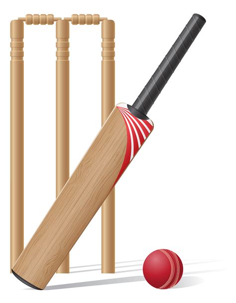 set equipment for cricket vector illustration 514536 Vector Art at Vecteezy