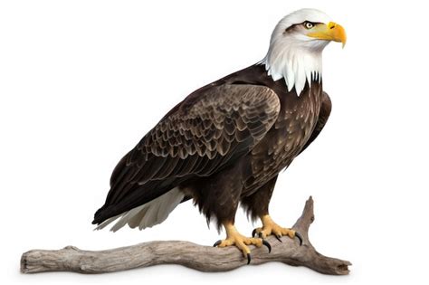 Premium Photo | Bald eagle on white background