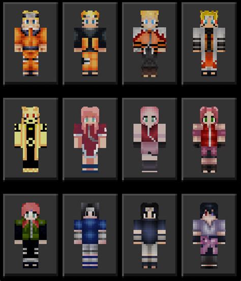 Naruto Anime Skins Minecraft