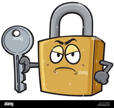 Vector illustration of Cartoon Padlock Stock Vector Image & Art - Alamy