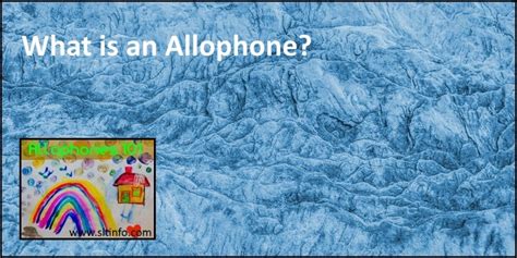 What is an allophone?