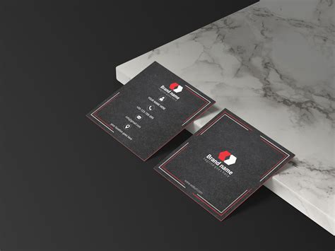 Square Business Card by Afrin Ana on Dribbble