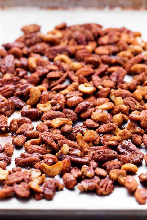 Roasted Cinnamon Sugar Candied Nuts | The Recipe Critic