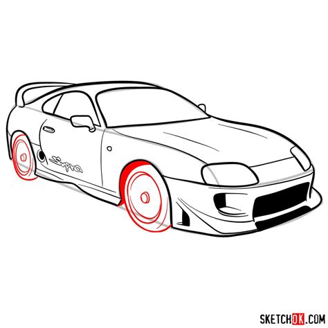 Supra Mk4 Drawing Easy