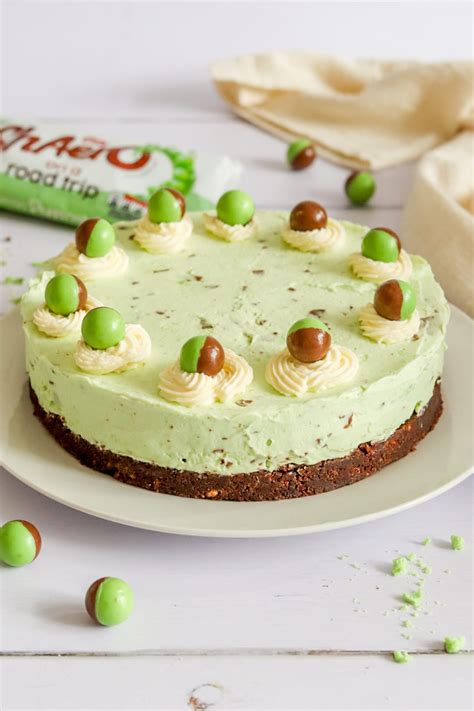 Mint Aero Cheesecake Recipe! (No Bake) - My Morning Mocha