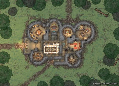 Cragmaw Castle from LMoP Restored as Player HQ - Floors 1 & 2 [44 x 32 ...