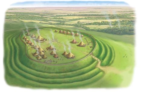 Large Hillfort | Ancient celts, Fantasy landscape, Celtic