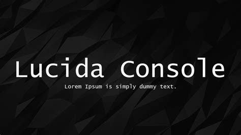 Lucida Console Font : Download Free for Desktop & Webfont