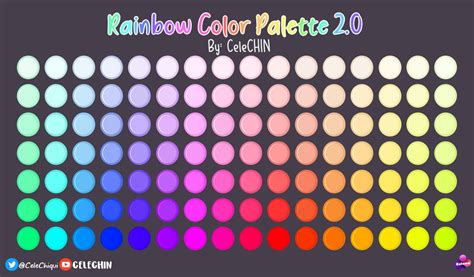 Rainbow Color Palette 2.0 by CeleCHIN on DeviantArt