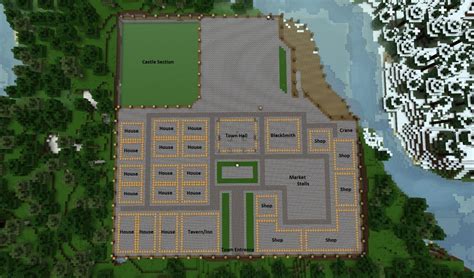 Minecolonies Fortress Schematic Minecraft Town Medieval Blue