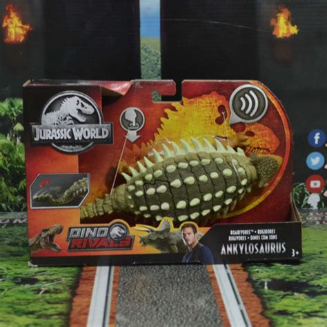 Jurassic World Dino Rivals Roarivores Ankylosaurus Mattel Jurassic Fan Quest