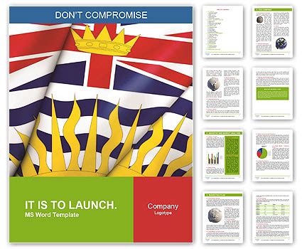 British Columbia (Canada) Flag: Meaning, Design, And History Word Template & Design ID ...