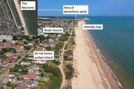 Coastal Erosion at Hemsby: A Battle Against Nature - Internet Geography