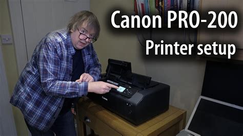 Canon Pixma PRO-200 A3+ printer setup and initialisation - YouTube