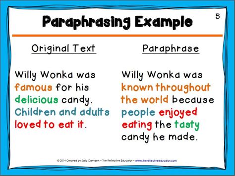 Summary And Paraphrase Writing