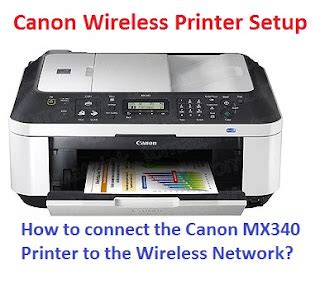 Install Canon Printer: How to connect the Canon MX340 Printer to the ...