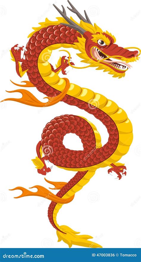 Dessin Animé Chinois De Dragon Illustration Stock - Illustration du ...