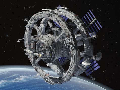 Sci-Fi Space Station | Stazione spaziale, Fantascienza, In viaggio