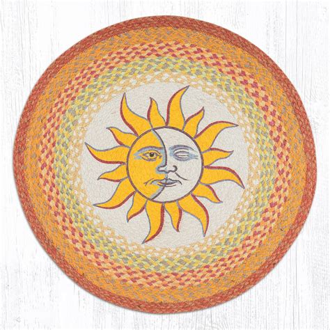 Sun and Moon Jute Rug 27" RP-579 - ColorfulCritters