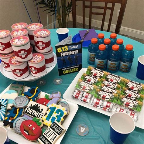 Fortnite birthday, Fortnite birthday party ideas, Fortnite cookies, Fortnite party food | 13th ...