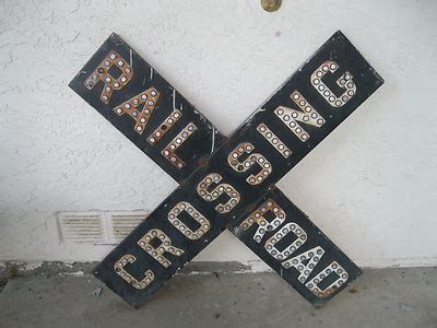 antique rail road crossing sign NO RESERVE | Antique Kiwi