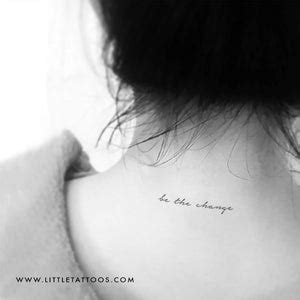 Be The Change Temporary Tattoo – Little Tattoos