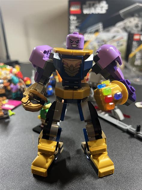 New Thanos Mech modified with thanos head from avengers compound : r/lego