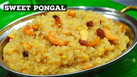 How To Make Sakkarai Pongal In Pressure Cooker | How To Make Sweet ...