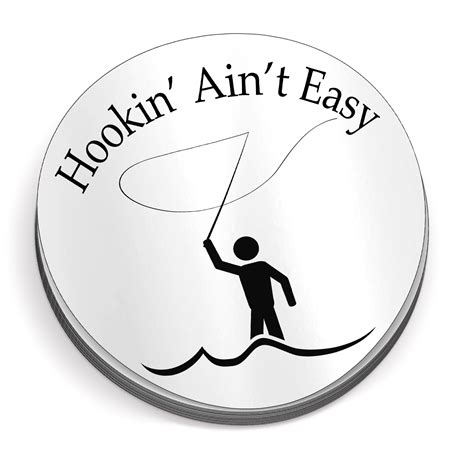 Hookin Ain't Easy - Funny Fishing Sticker