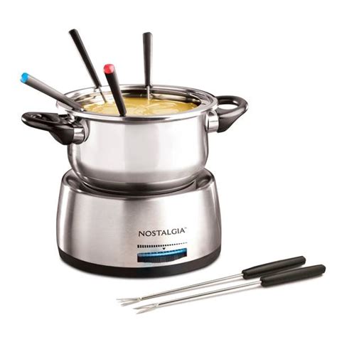 Nostalgia Electrics Stainless Steel Electric Fondue Pot - FPS200 ...