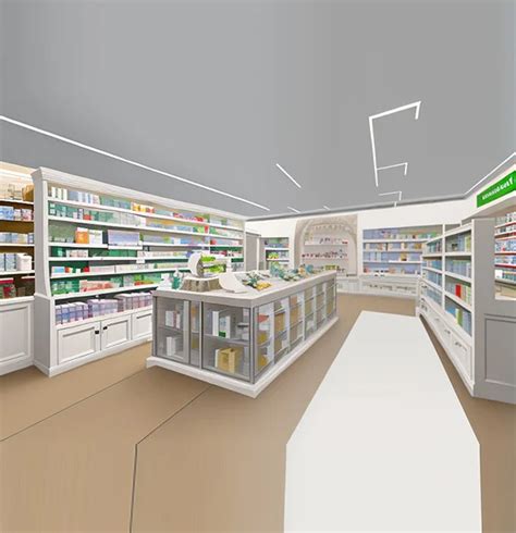 Modern Pharmacy Design Layout -how to design pharmacy layout | Penbo Display