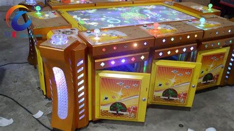 Golden Armour fish game table gambling, with 55 inch LG screen - YouTube