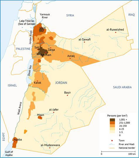 Population density in Jordan [30] | Download Scientific Diagram