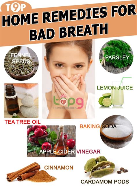 Top 9 Home Remedies for Bad Breath | Bad breath remedy, Bad breath cure ...